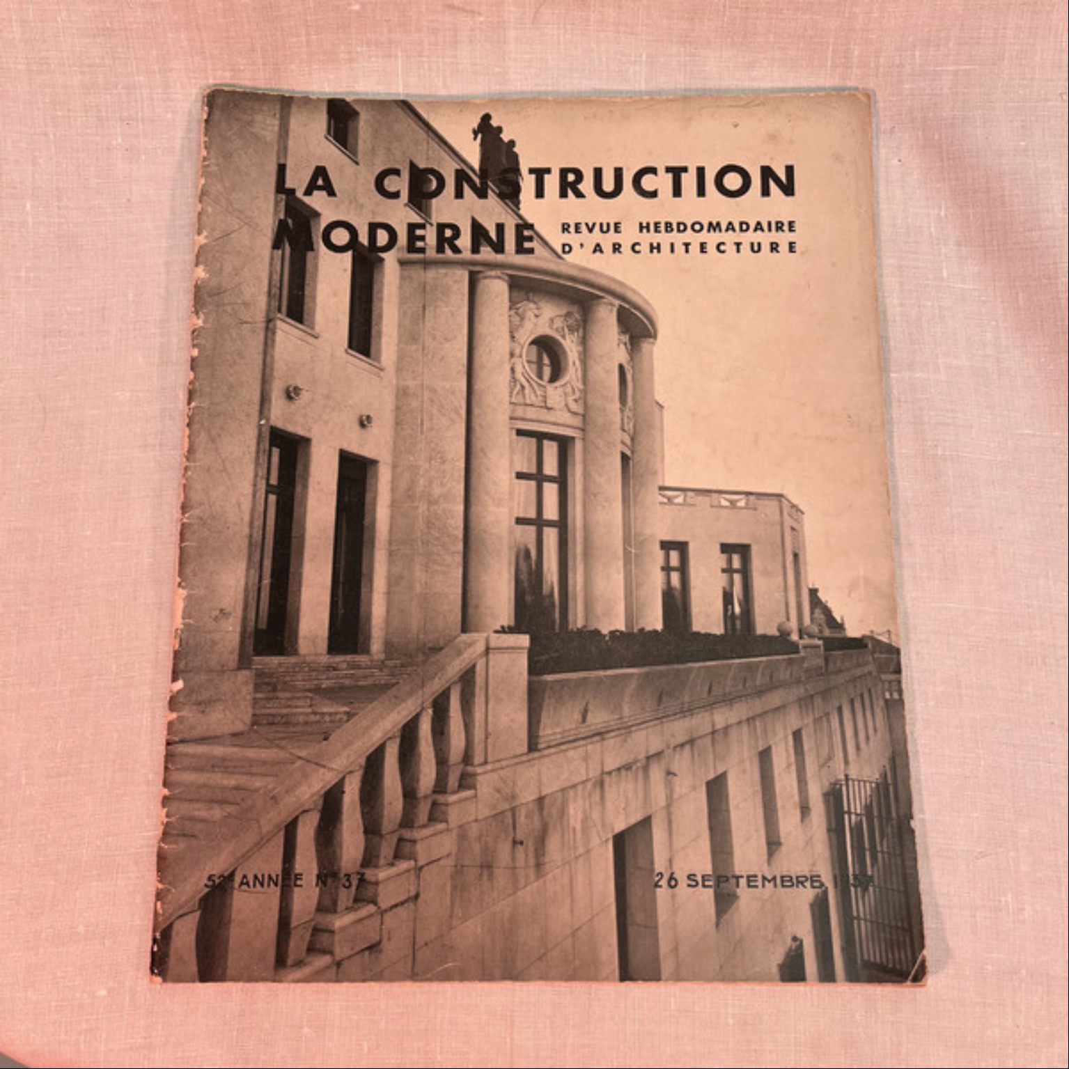 Magazine La Construction Moderne 26 Septembre 1937