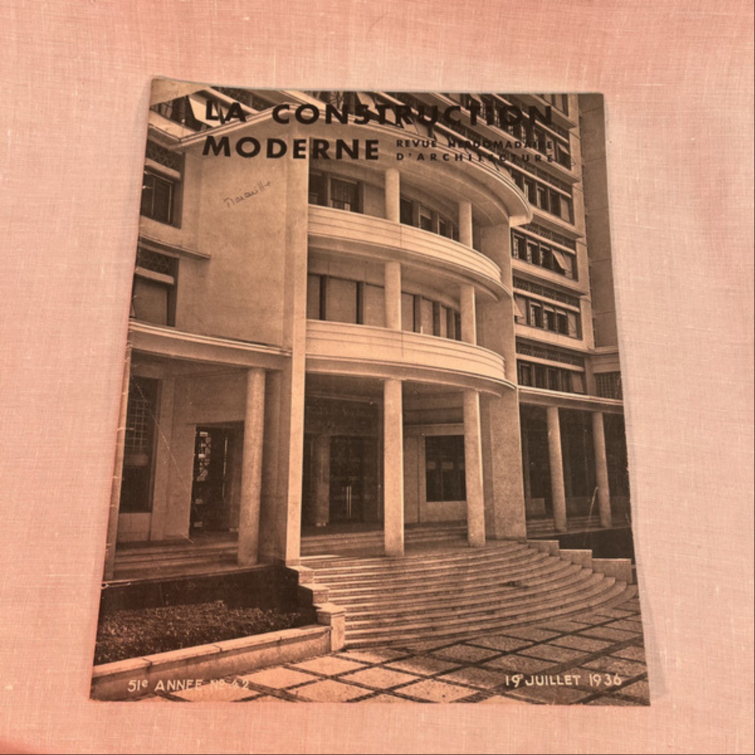 Magazine La Construction Moderne 19 Juillet 1936